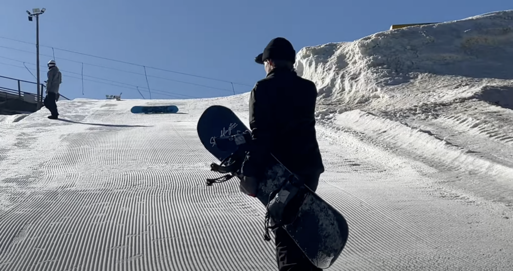 Snowboarding Spring Slush With Friends